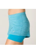 SHORTS ASICS COLOR 2 IN 1 FEMININO - Verde/azul SHORTS ASICS COLOR 2 IN 1 FEMININO - Verde/azul