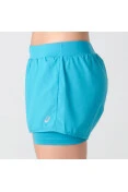 SHORTS ASICS CORE 2IN1 FEMININO - Azul SHORTS ASICS CORE 2IN1 FEMININO - Azul