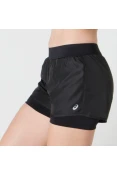SHORTS ASICS CORE 2IN1 FEMININO - Preto SHORTS ASICS CORE 2IN1 FEMININO - Preto
