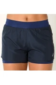 SHORTS ASICS CORE RUNNING 2IN1 FEMININO - Marinho/azul SHORTS ASICS CORE RUNNING 2IN1 FEMININO - Marinho/azul