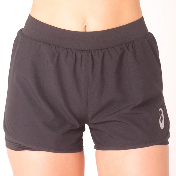 SHORTS ASICS CORE RUNNING 2IN1 FEMININO - Preto