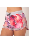 SHORTS ASICS LITE SHOW FEMININO - Cinza/pink SHORTS ASICS LITE SHOW FEMININO - Cinza/pink
