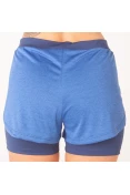 SHORTS ASICS RUNNING BLEND 2IN1 FEMININO - Azul/marinho SHORTS ASICS RUNNING BLEND 2IN1 FEMININO - Azul/marinho