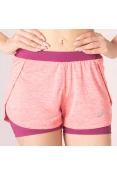 SHORTS ASICS RUNNING BLEND 2IN1 FEMININO - Rosa/pink SHORTS ASICS RUNNING BLEND 2IN1 FEMININO - Rosa/pink