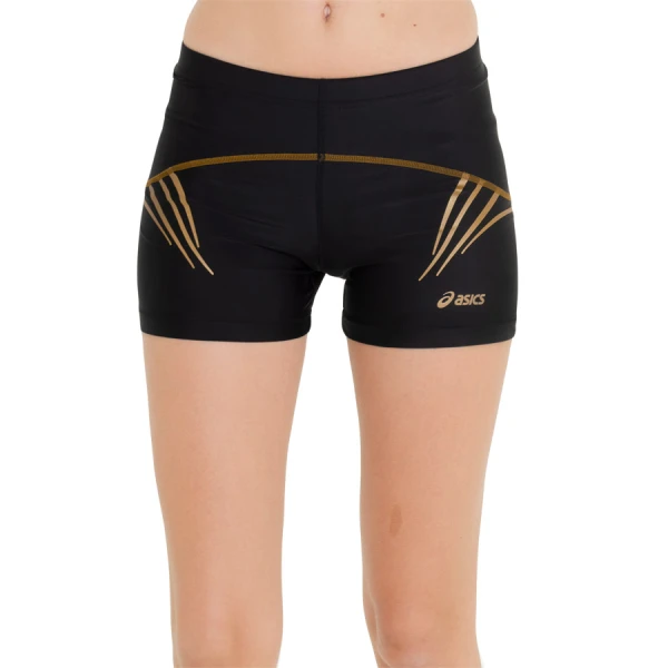 SHORTS ASICS TIL IM SPRINTER FEMININO - Preto/dourado