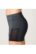 SHORTS ASICS WORKOUT STRETCH FEMININO - Grafite/preto SHORTS ASICS WORKOUT STRETCH FEMININO - Grafite/preto