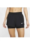 SHORTS DE CORRIDA 2 EM 1 NIKE FEMININO - Preto SHORTS DE CORRIDA 2 EM 1 NIKE FEMININO - Preto