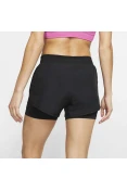 SHORTS DE CORRIDA 2 EM 1 NIKE FEMININO - Preto SHORTS DE CORRIDA 2 EM 1 NIKE FEMININO - Preto