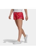 SHORTS ESTAMPA FLORAL FARM RIO ADIDAS FEMININO - Vermelho SHORTS ESTAMPA FLORAL FARM RIO ADIDAS FEMININO - Vermelho