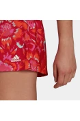 SHORTS ESTAMPA FLORAL FARM RIO ADIDAS FEMININO - Vermelho SHORTS ESTAMPA FLORAL FARM RIO ADIDAS FEMININO - Vermelho