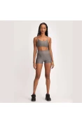 SHORTS FIT LIVE ESSENTIAL FEMININO - Grafite