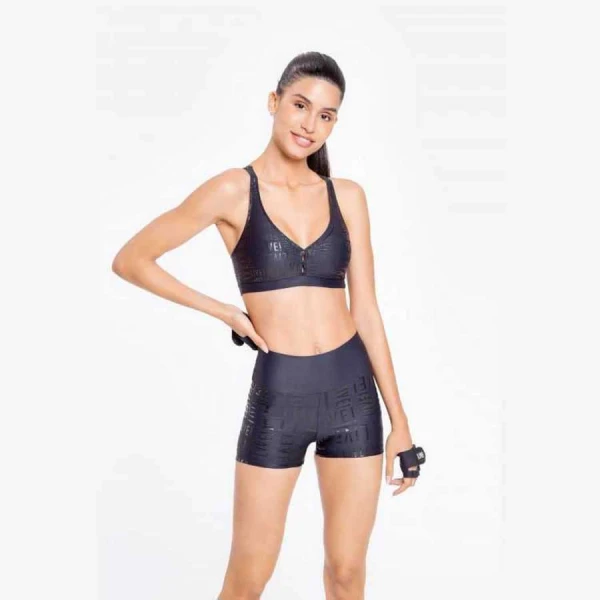 SHORTS FIT LIVE ESSENTIAL FEMININO - Preto