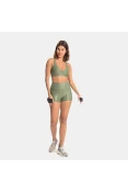 SHORTS FIT LIVE ESSENTIAL FEMININO - Verde