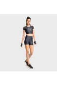 SHORTS FIT LIVE HOLOGRAPHIC FEMININO - Preto SHORTS FIT LIVE HOLOGRAPHIC FEMININO - Preto