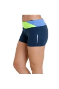 SHORTS NIKE EPIC RUN BOY SHORT FEMININO - Marinho/verde SHORTS NIKE EPIC RUN BOY SHORT FEMININO - Marinho/verde