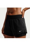 SHORTS NIKE ONE DF MR 3IN 2IN FEMININO - Preto/branco