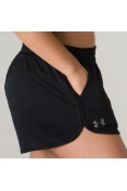 SHORTS UNDER ARMOUR TECH FEMININO - Preto SHORTS UNDER ARMOUR TECH FEMININO - Preto