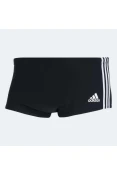 SUNGA ADIDAS 3 LISTRAS MASCULINA - Preto/branco
