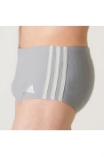 SUNGA ADIDAS 3-STRIPES WIDE - Grafite/cinza SUNGA ADIDAS 3-STRIPES WIDE - Grafite/cinza