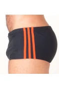 SUNGA ADIDAS 3-STRIPES WIDE - Preto/laranja SUNGA ADIDAS 3-STRIPES WIDE - Preto/laranja