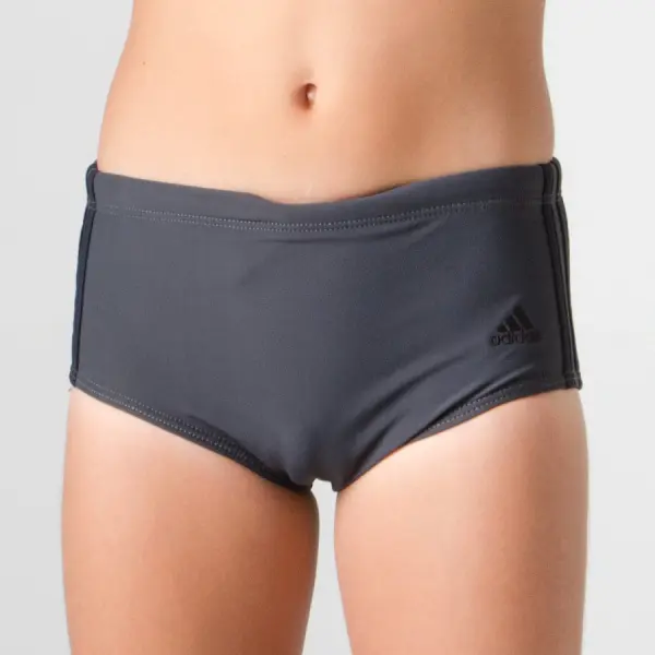 SUNGA ADIDAS 3S WIDE INFANTIL - Chumbo/preto