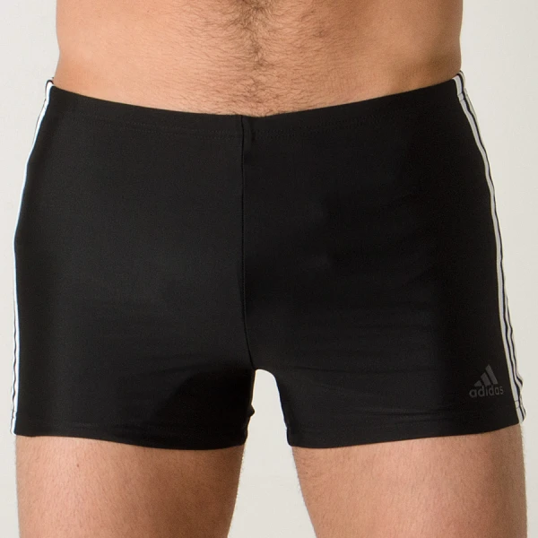 SUNGA ADIDAS BOXER FIT 3S - Preto/branco