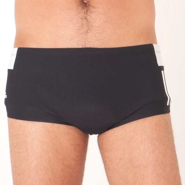 SUNGA ADIDAS COLORBLOCKED WIDE - Preto/branco