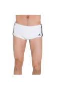 SUNGA ADIDAS LATERAL LARGA 3S - Branco/preto