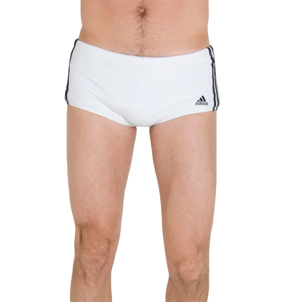 SUNGA ADIDAS LATERAL LARGA 3S - Branco/preto