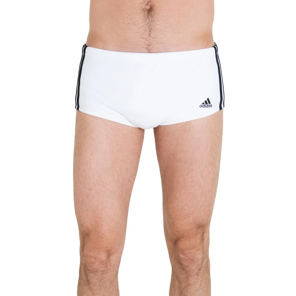 SUNGA ADIDAS LATERAL LARGA 3S - Branco/preto