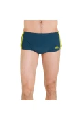 SUNGA ADIDAS LATERAL LARGA 3S - Verde/amarelo