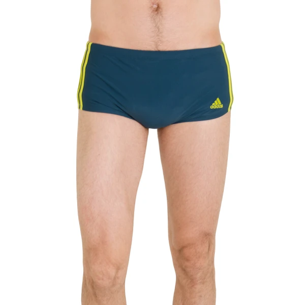 SUNGA ADIDAS LATERAL LARGA 3S - Verde/amarelo