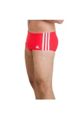 SUNGA ADIDAS LATERAL LARGA 3S - Vermelho/branco