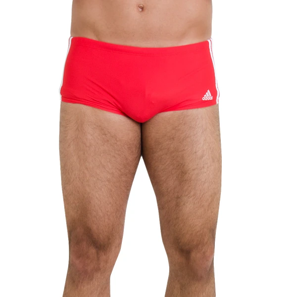 SUNGA ADIDAS LATERAL LARGA 3S - Vermelho/branco