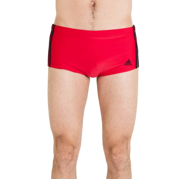 SUNGA ADIDAS LATERAL LARGA 3S - Vermelho/preto