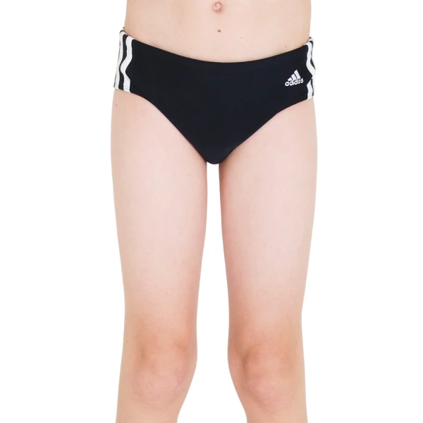 SUNGA ADIDAS LATERAL MÉDIA 3 LISTRAS INFANTIL - Preto