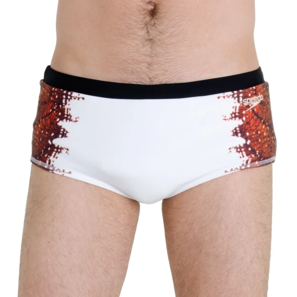 SUNGA SPEEDO CAMOUFLAGE - Branco/marrom
