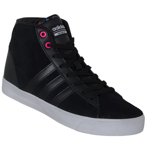 TÊNIS ADIDAS CF DAILY QT MID FEMININO - Preto/branco
