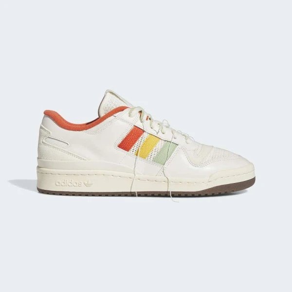 TÊNIS ADIDAS FORUM 84 LOW CL MASCULINO - Bege/vermelho