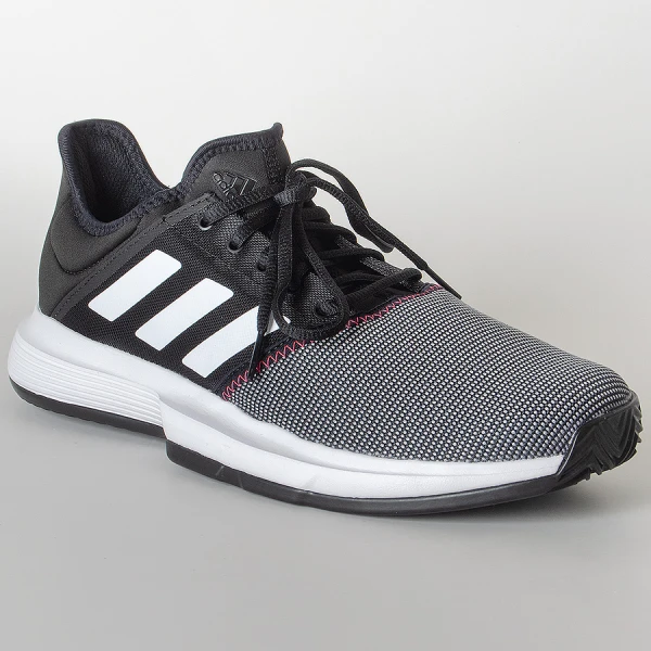 TÊNIS ADIDAS GAMECOURT MASCULINO - Preto/branco