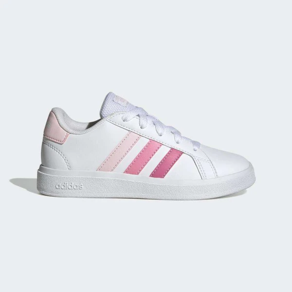 TÊNIS ADIDAS GRAND COURT 2.0 INFANTIL - Branco/pink