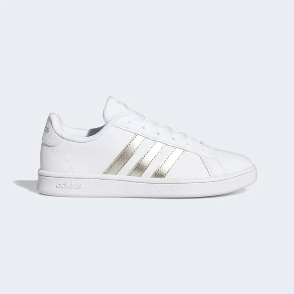 TÊNIS ADIDAS GRAND COURT BASE FEMININO - Branco/bronze