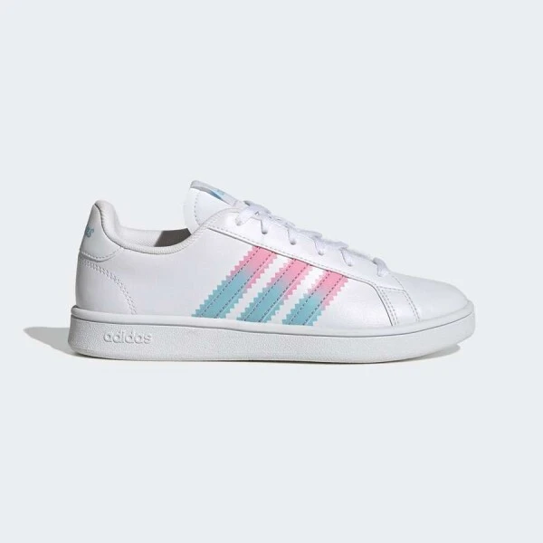 TÊNIS ADIDAS GRAND COURT BEYOND FEMININO - Branco/rosa