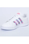 TÊNIS ADIDAS GRAND COURT FEMININO - Branco/rosa