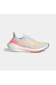 TÊNIS ADIDAS ULTRABOOST 21 FEMININO - Cinza/laranja