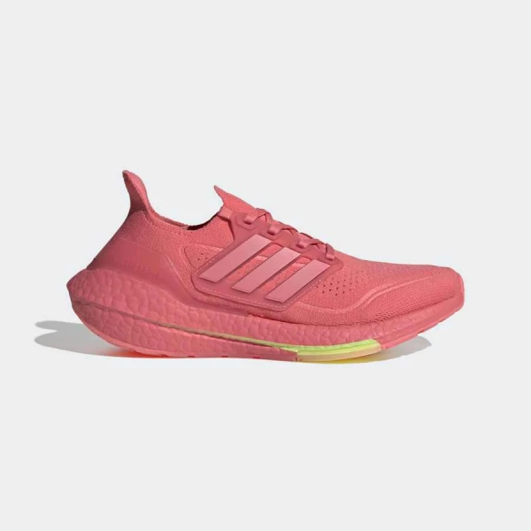 TÊNIS ADIDAS ULTRABOOST 21 FEMININO - Pink/amarelo