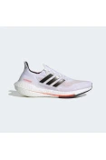 TÊNIS ADIDAS ULTRABOOST 21 MASCULINO - Branco/laranja