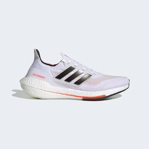 TÊNIS ADIDAS ULTRABOOST 21 MASCULINO - Branco/laranja