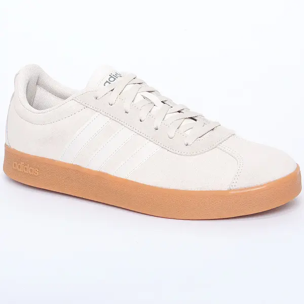 TÊNIS ADIDAS VL COURT 2.0 MASCULINO - Bege/marrom