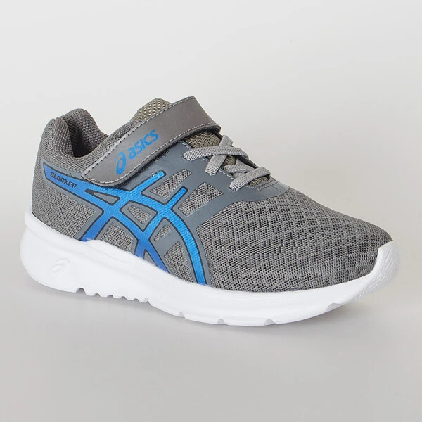 TÊNIS ASICS BLOCKER PS INFANTIL - Grafite/azul